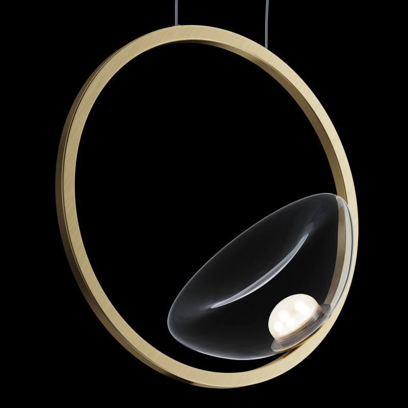 Светодиодный светильник 32 см, 5W, 3000K, Maytoni Moon MOD327PL-L5BS3K, латунь