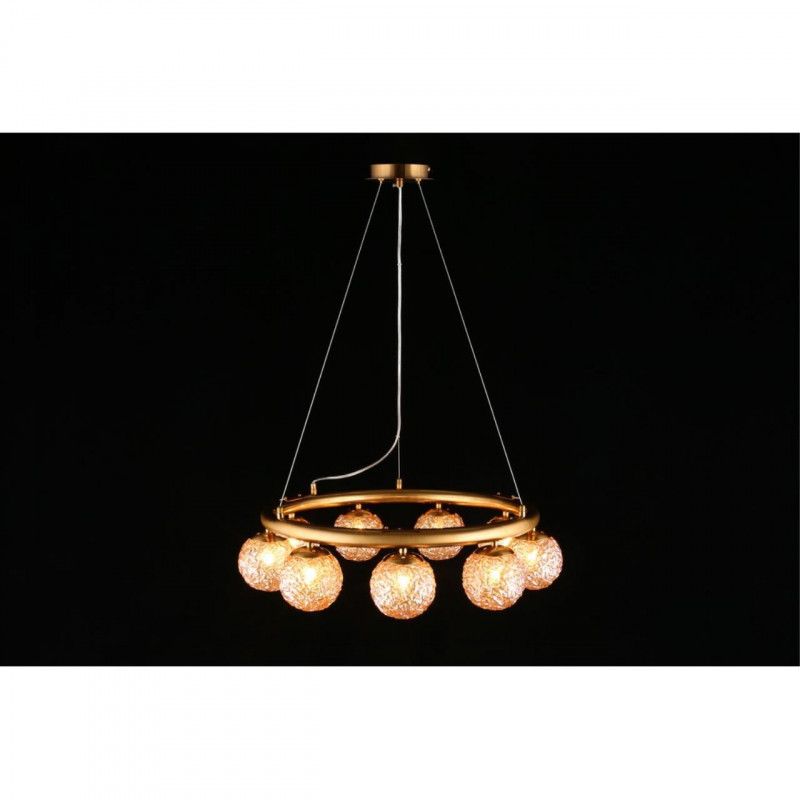 Подвесная люстра 60*50-150 см, 9*G9, 0W, Aployt OLA APL.764.03.09, бронзовый