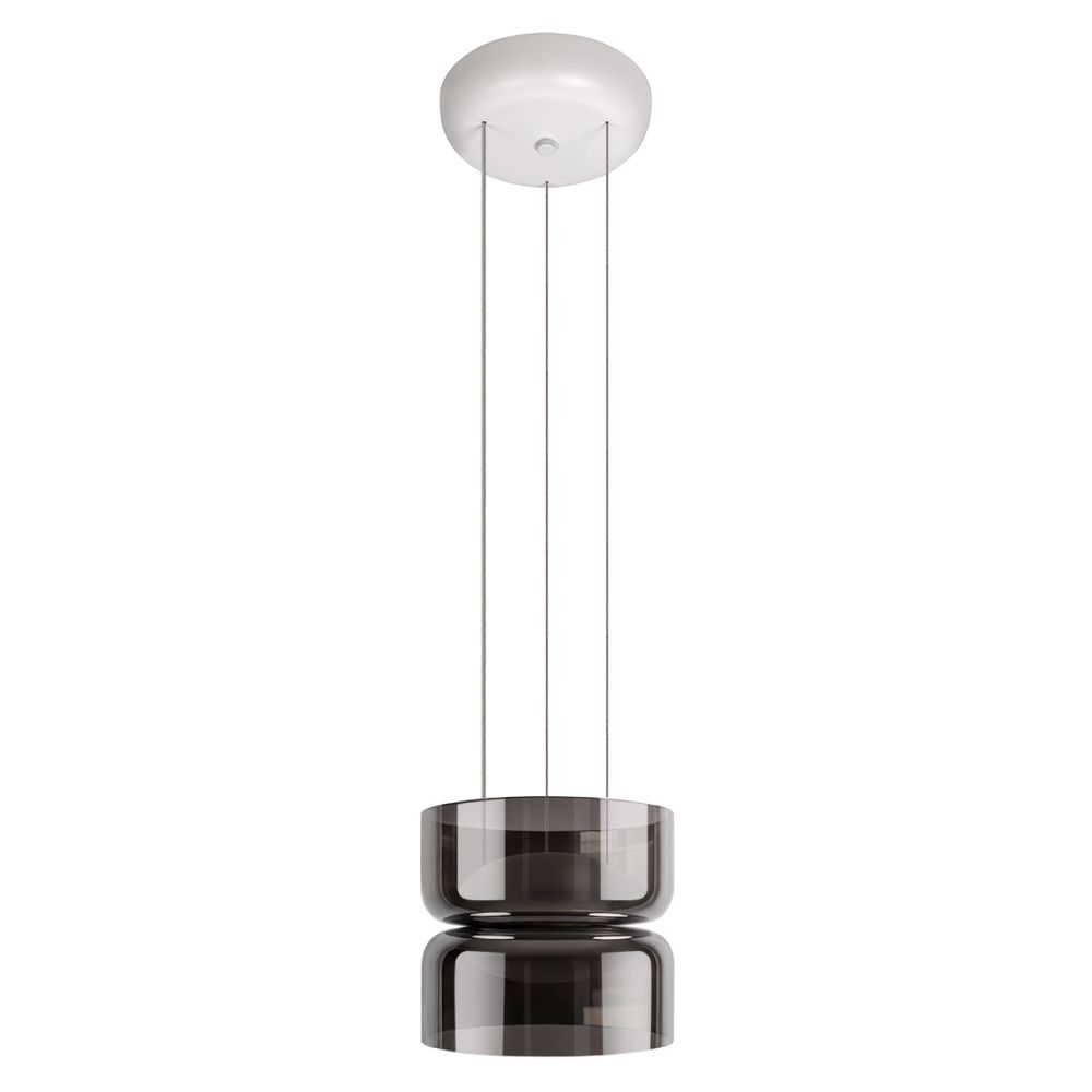 Подвесной светильник 17 см, 12W, 3000K, LOFT IT Totem 10466/2P Smoke, белый-дымчатый