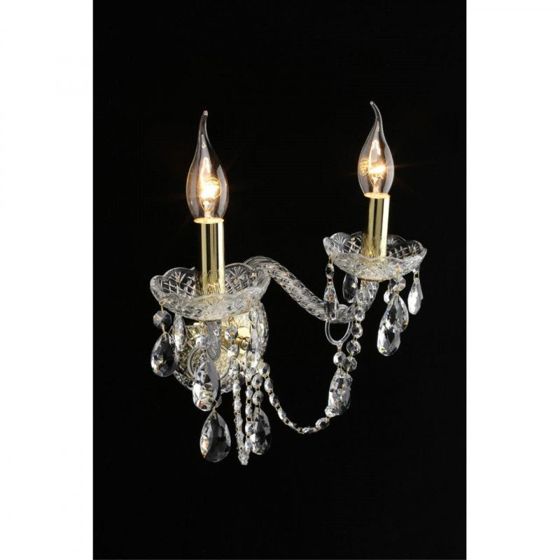 Бра 19*30*30 см, 2*E14, 40W, Aployt Koletta APL.755.11.02, золотой