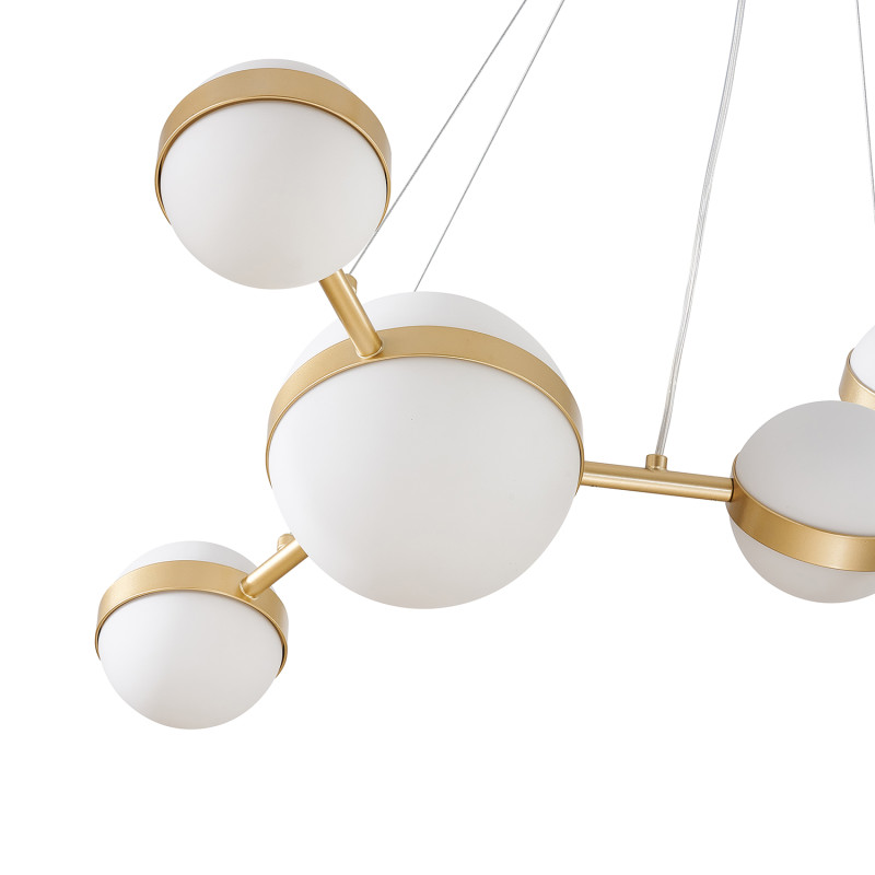 Подвесная люстра 70*40*135 см, 6*LED, 42W, 4000К, Favourite Asterismo 4448-6P золотой
