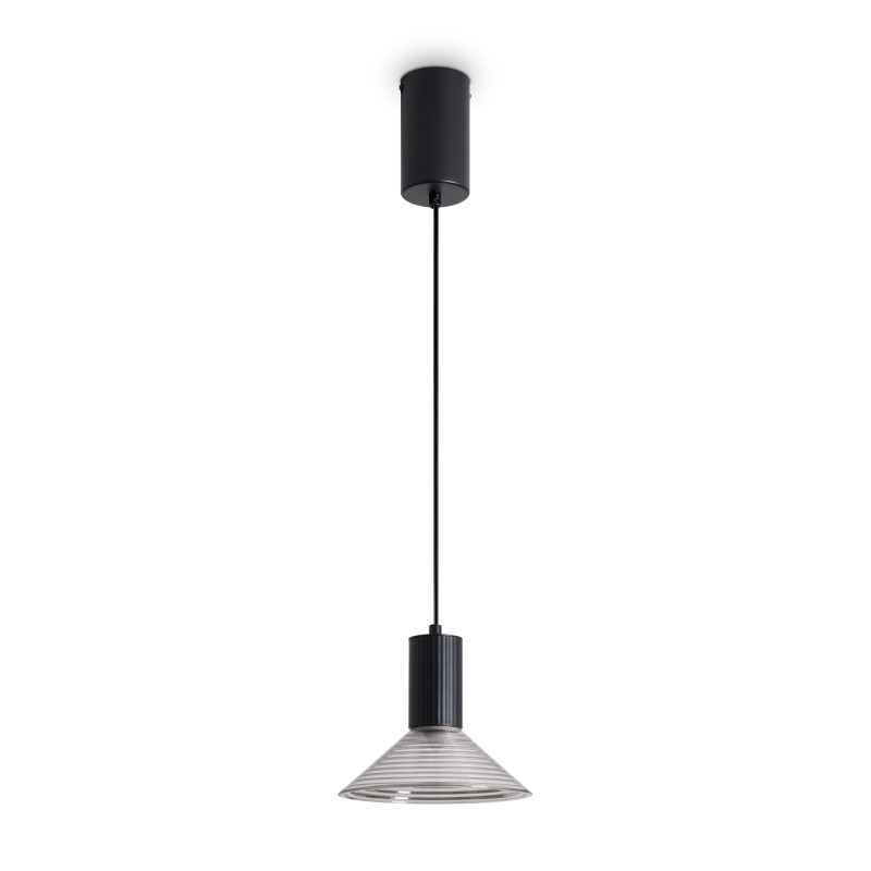 Подвесной светильник 18*200 см, LED, 6W, 3000К, Freya Lake FR6179PL-L6B черный