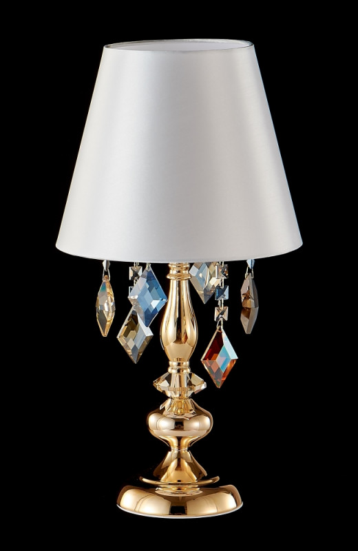Настольная лампа 25 см, Crystal Lux MERCEDES LG1 GOLD/COLOR Золото