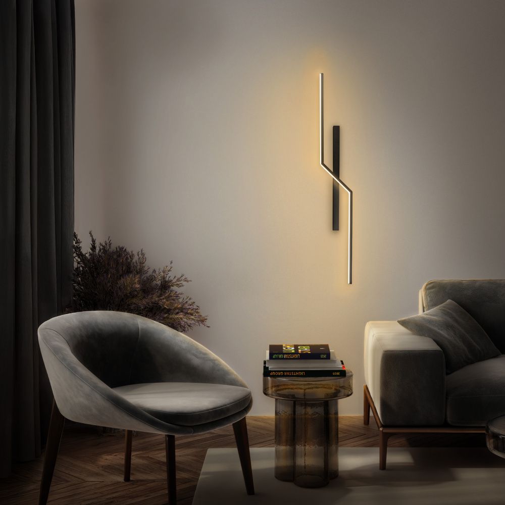 Бра 7*15*100 см, 3000K, Lightstar Palla 739637, Черный