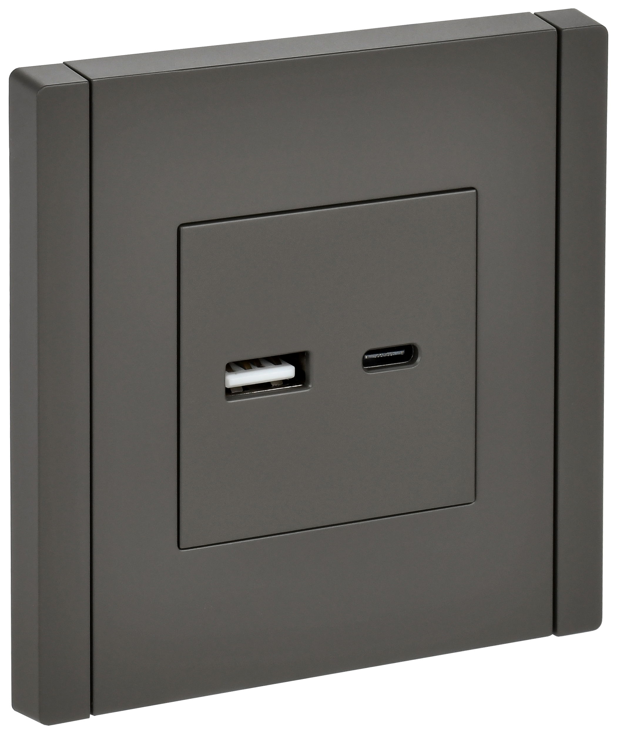 Розетка USB A+C 18Вт FP351 серый IEK FORTE&PIANO, FP-U22-018-K03
