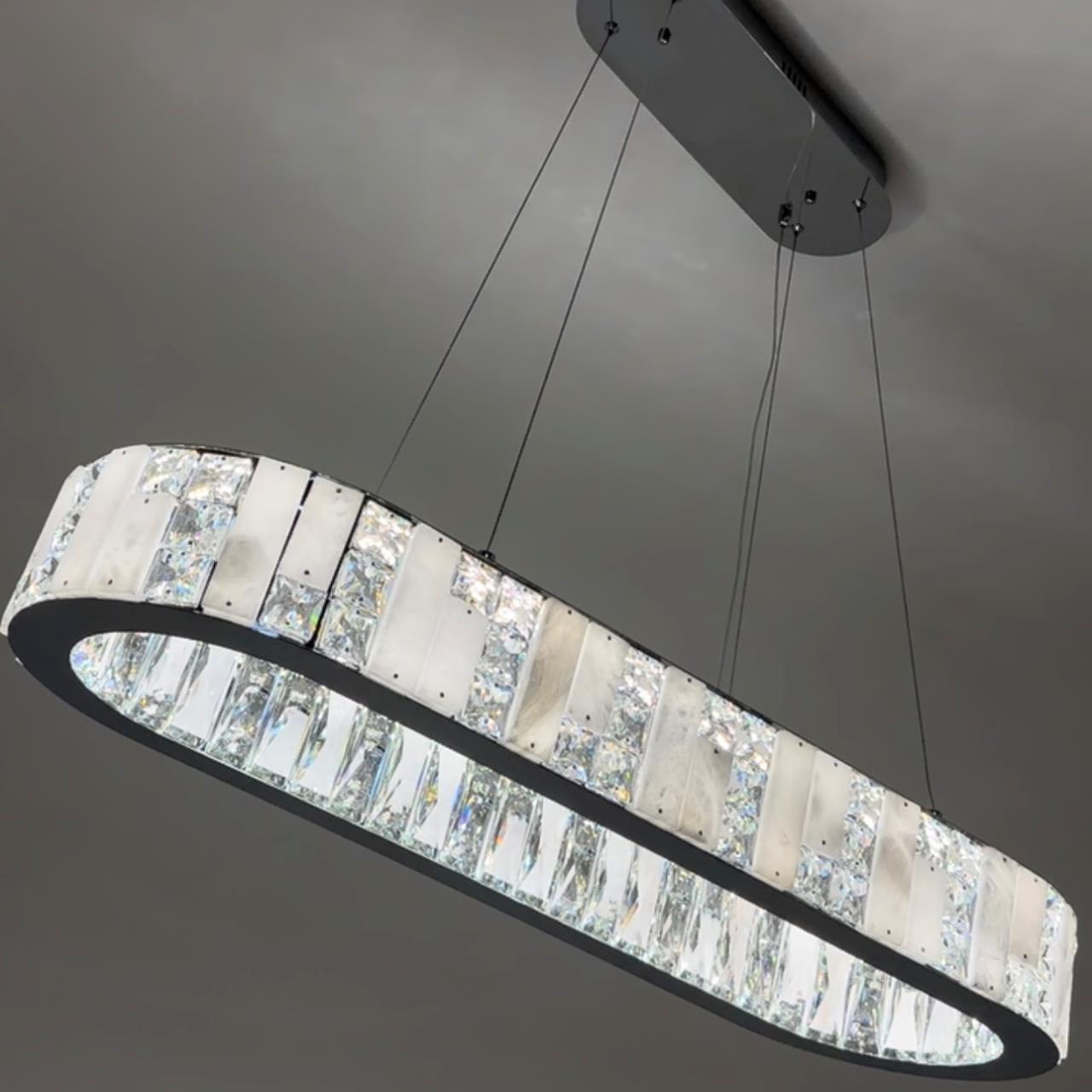 Подвесная люстра 84x30x50см, LED, 36Вт, 3000 / 6000K, Modelux ML.6985.800.300P CR Хром