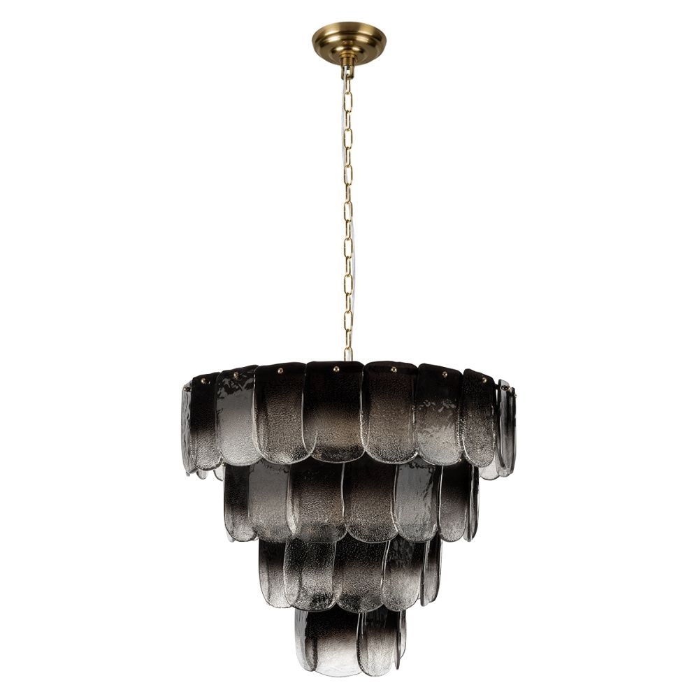 Подвесная люстра 60 см, LOFT IT Gradient 10482/600 Smoke, золото