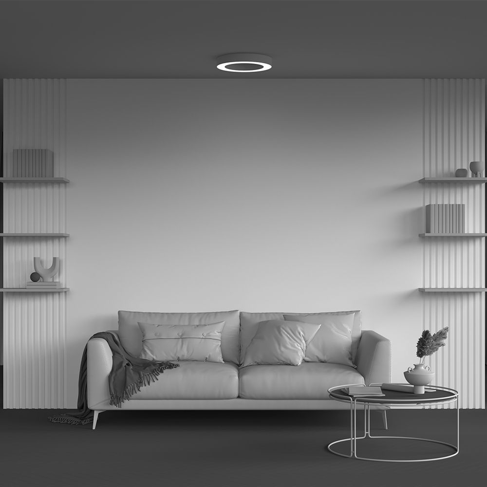 Светильник  C093CL-36W3K-W **-6 см, *LED*36W, 3000K, Maytoni technical Lua C093CL-36W3K-W, Белый