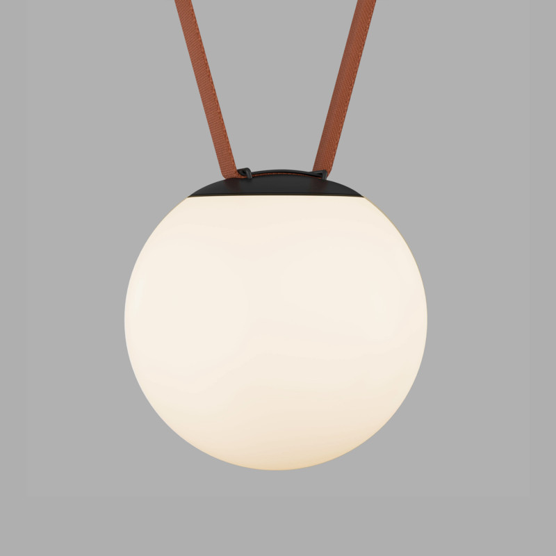 Трековый однофазный светильник 18 см, 10W, 3000K, Denkirs Belty Orb DK5553-BK, черный