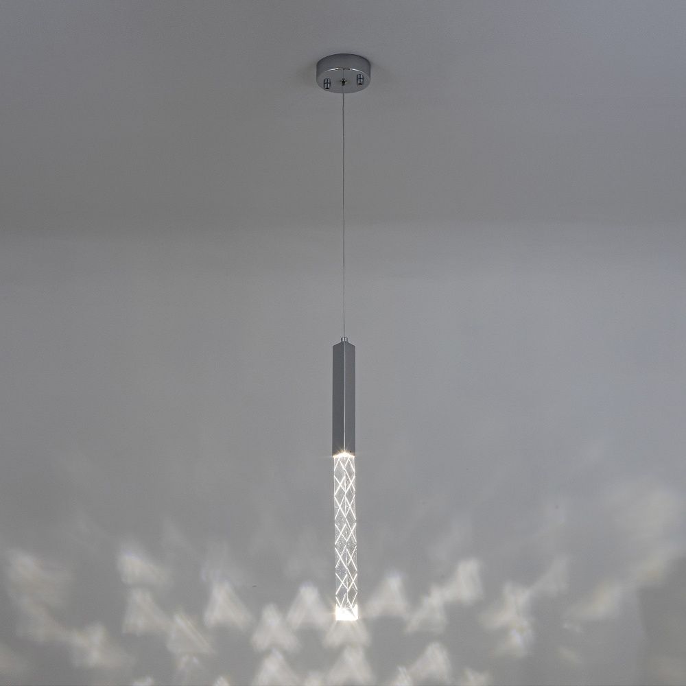 Подвесной светильник 16*16*160 см, LED 5W, 4000K, Хром MODELUX ML.88956.1 CR