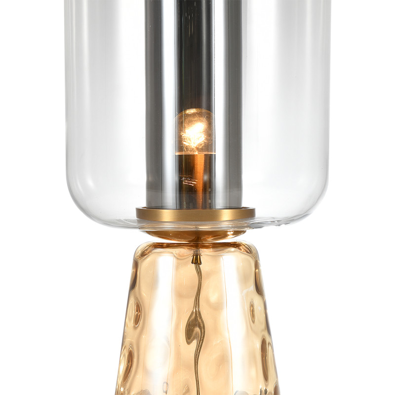 Настольная лампа 59 см, Indigo Strego 11045/1T Amber V000474, бронза, 11045/1T Amber