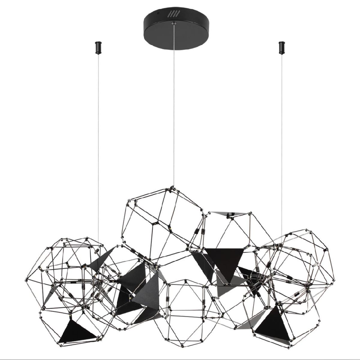 Светильник 85 см, 56W, 4000K, Odeon Light Trellis 5087/56L, черный хром