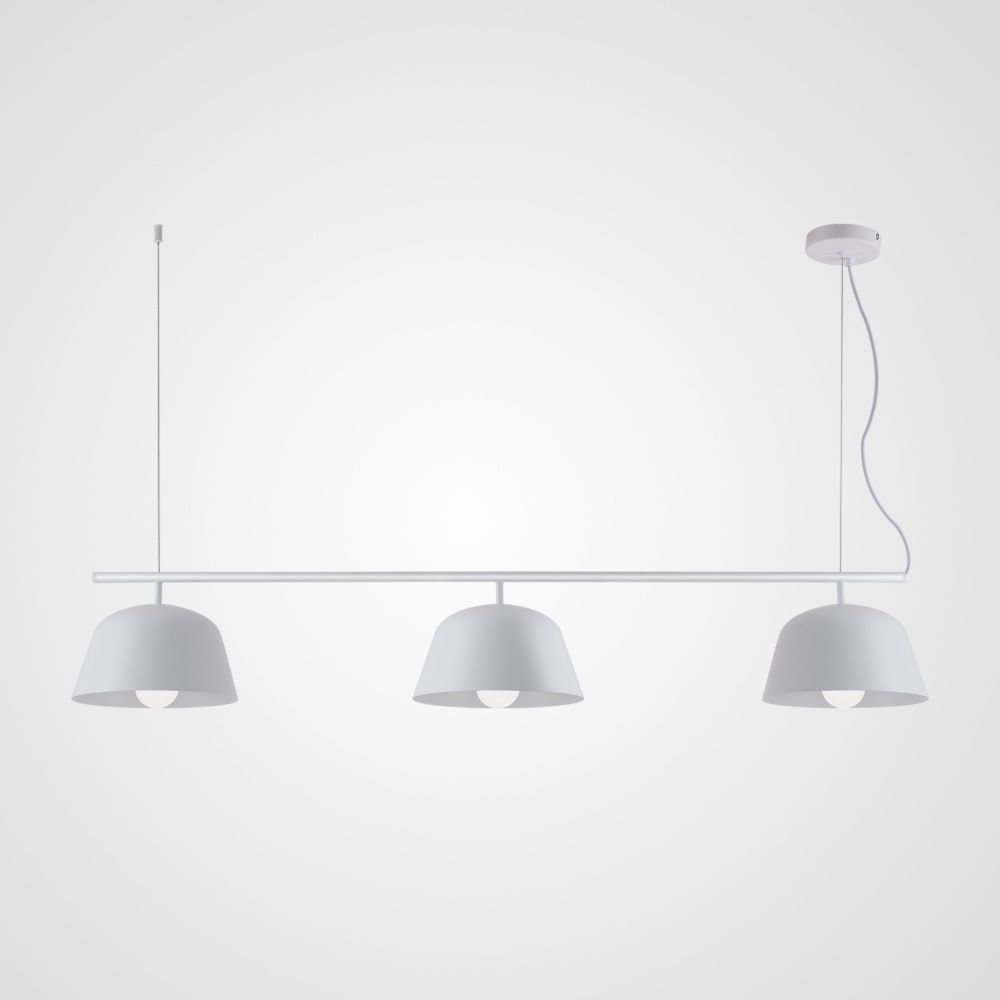 Подвесной светильник Ambit White Long 126*25*20 см, 3*E27*60W, ImperiumLoft MU01, Белый