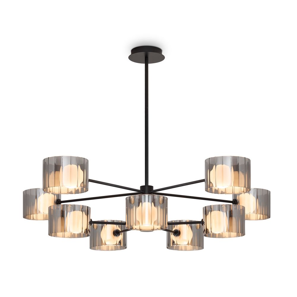 Потолочный светильник 42-72 см, 10*G9*40W Freya Flight FR5544CL-10B, Черный