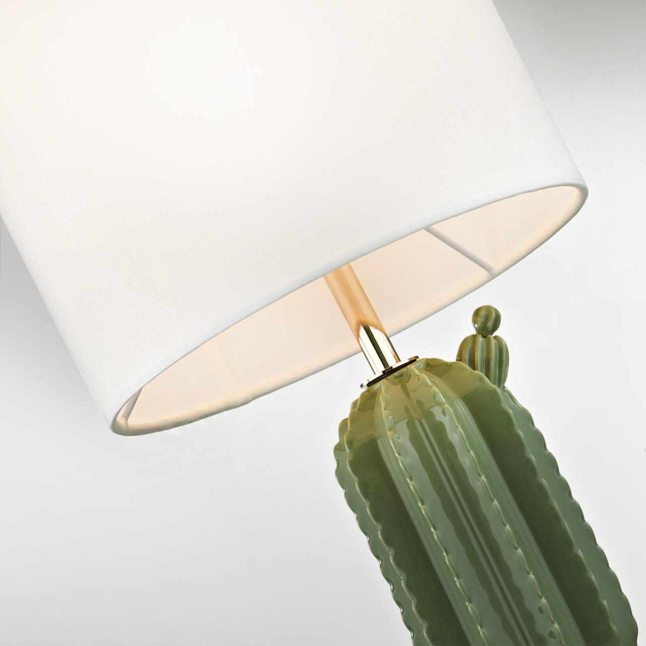 Настольная лампа 24*24*46 см, 1*E27*60W Odeon Light Cactus 5425/1T золотой