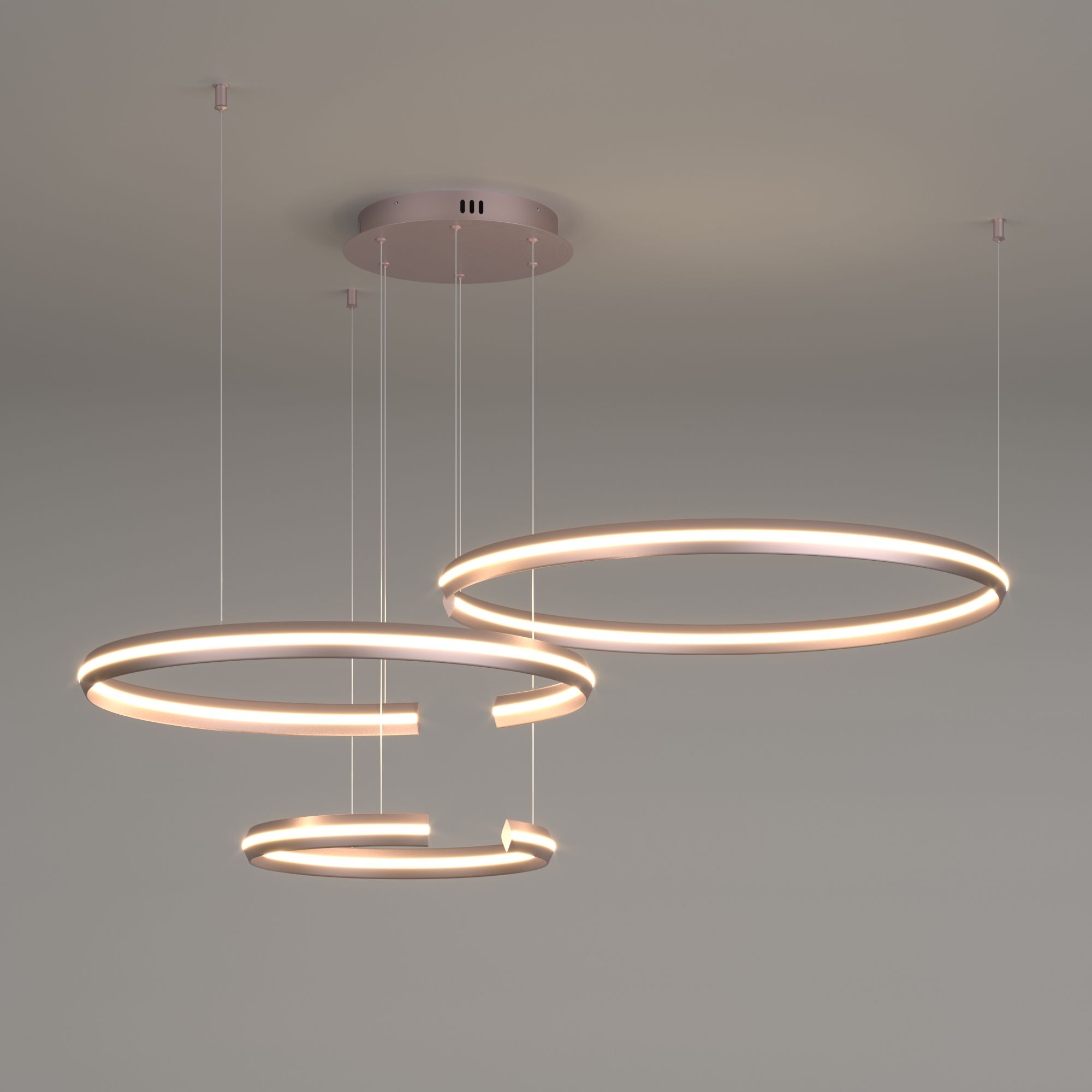 Светильник 111*88*90 см, *LED, 160W, 4200 Eurosvet Gap 90180/3, никель