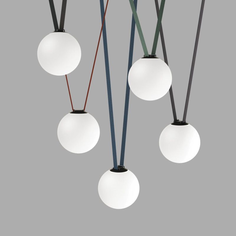 Светильник на шине *23*23,6- см, *LED*15W, 4000K, Denkirs BELTY ORB DK5554-BK, черный пластик