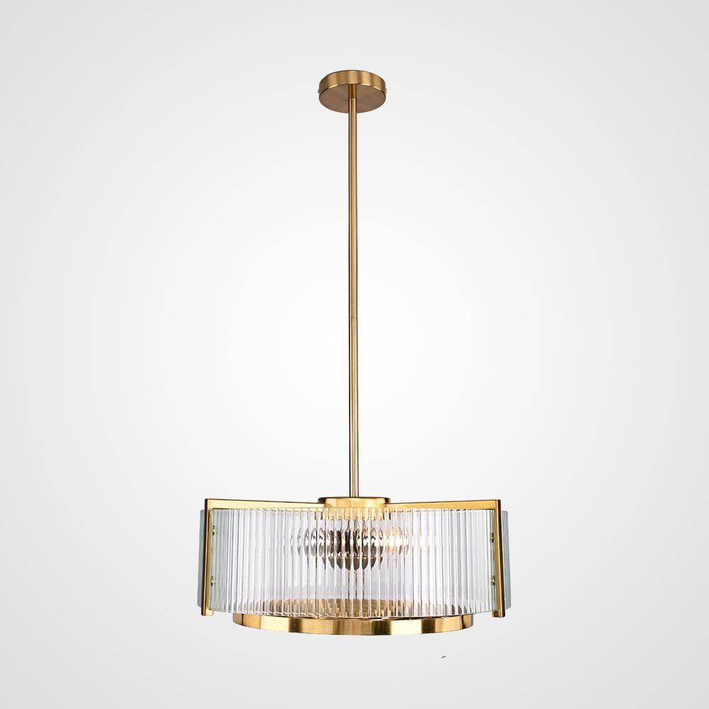 Люстра на штанге LUSSA D48 48*48*68 см, 5*E27*60W, ImperiumLoft LUSSA01, Золотистый