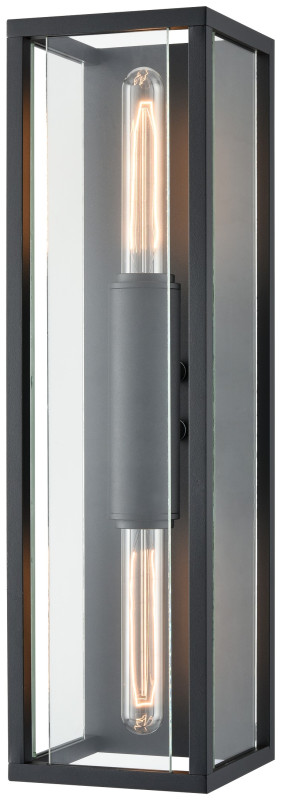 Светильник настенный 16,5*14*50 см, 2*E27, 120W, Wertmark  WE901.02.021 черный