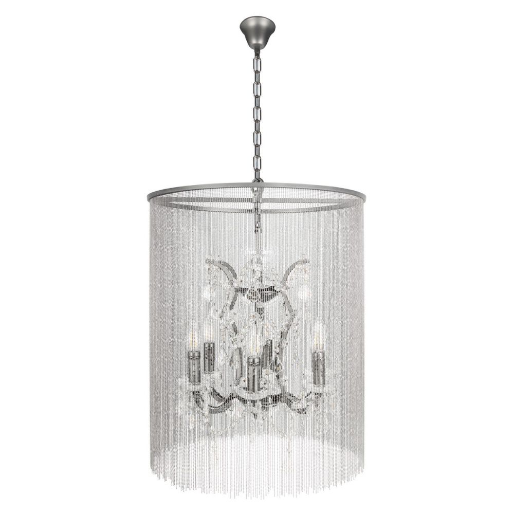 Подвесная люстра 50 см, Loft IT Vaille Crystal 10450/500, графит