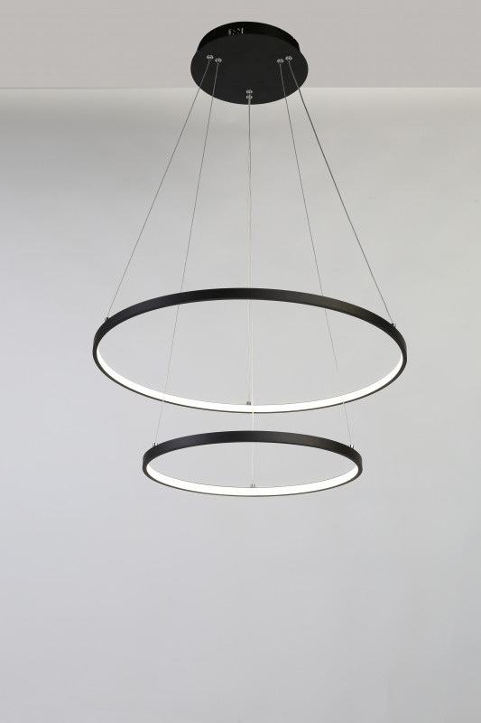 Светильник 60 см, 80W, 4000К Favourite 1764-10P Giro, матовый черный
