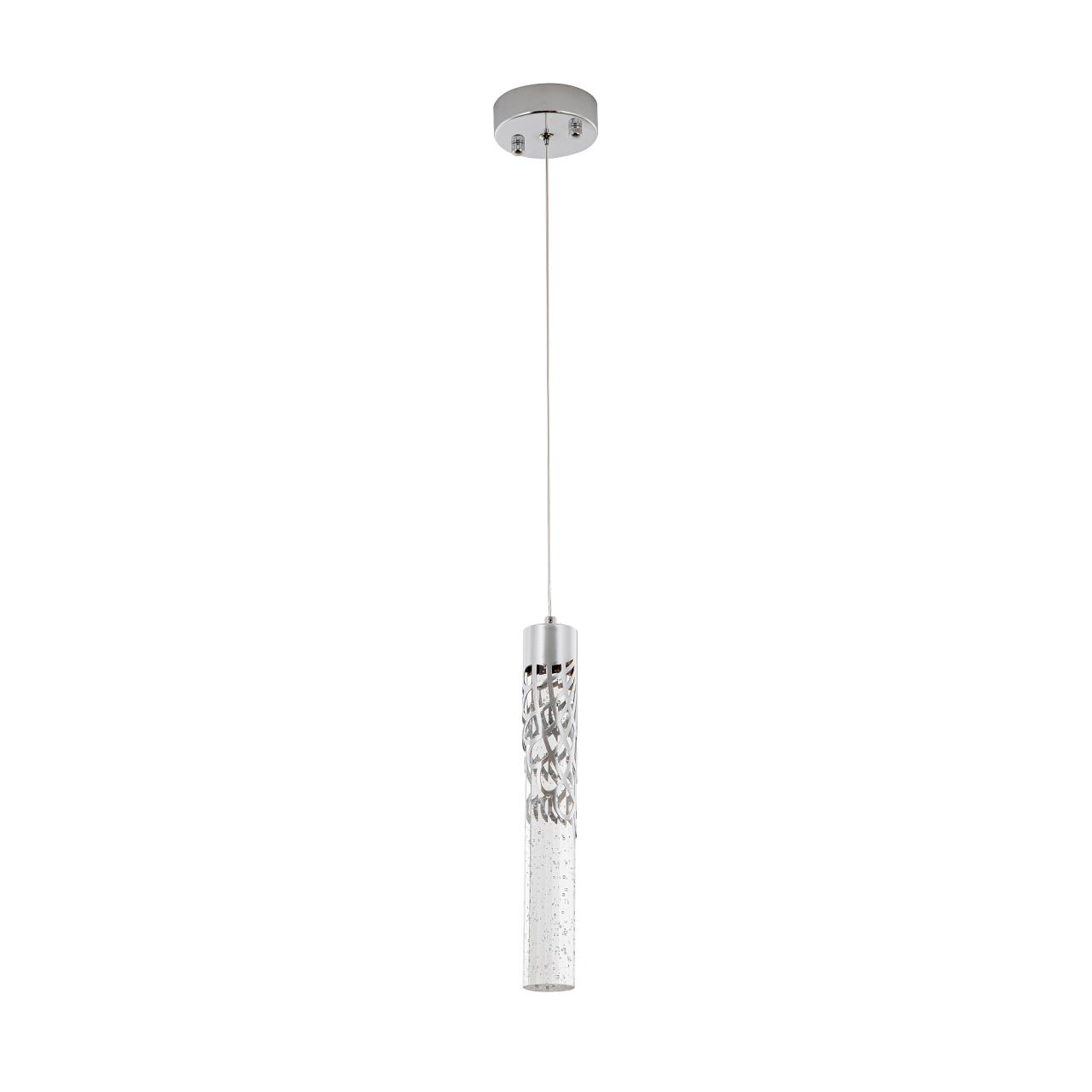 Подвесной светильник 10*10*112 см, LED 5W, 4000K, Хром MODELUX ML.88965.1 CH