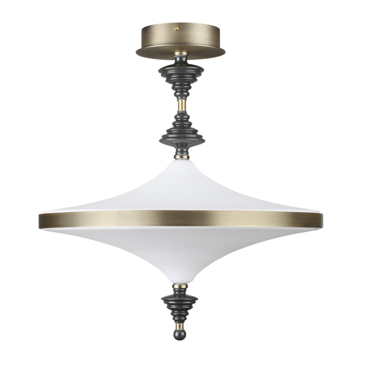 Люстра потолочная 1*LED*43W, 3000К, 4300lm Odeon Light Ula 5404/43CL, бронзовый