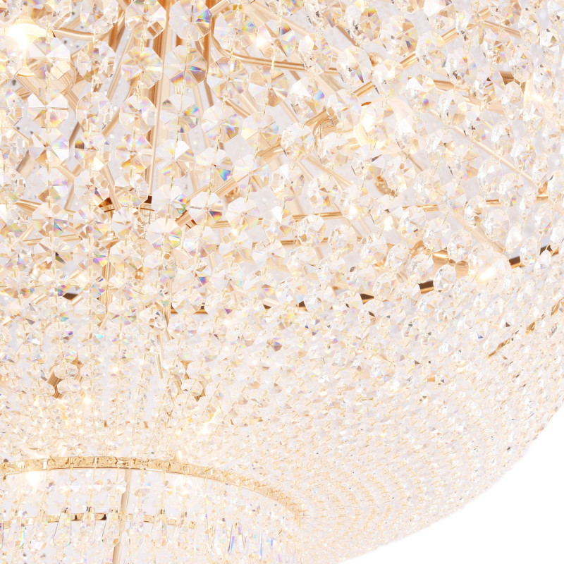 Накладная люстра 200*100,9 см, 42*E27, 2520W, Maytoni PALACE DIA890-CL-42-G золотой