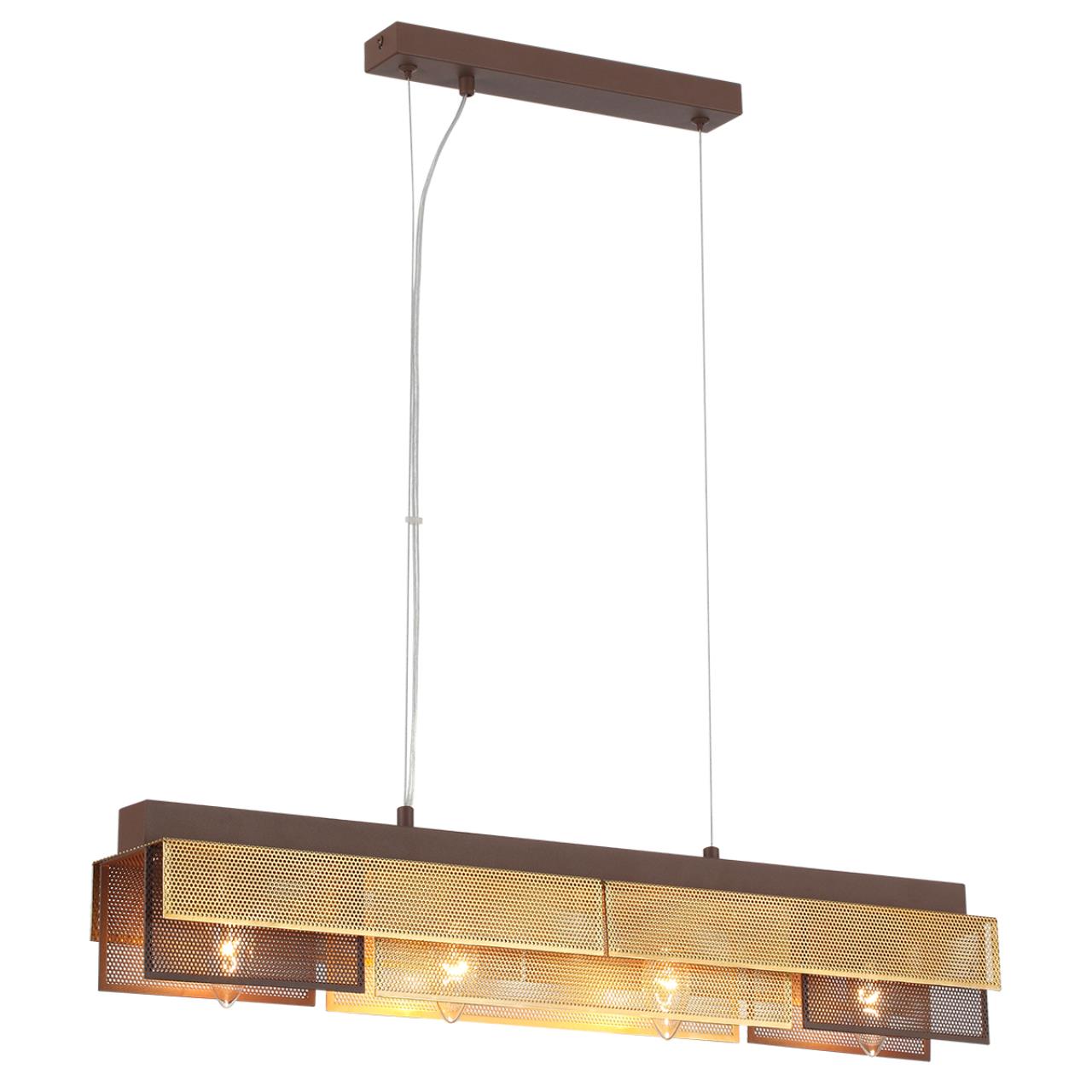 Светильник подвесной 11*69*167 см, 4*E14 Lumion DANA 8005/4A кофе, золотой