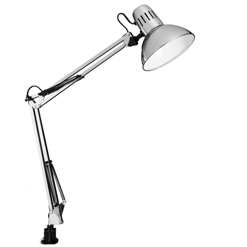 Офисная настольная лампа на струбцине Arte lamp Senior A6068LT-1SS хром