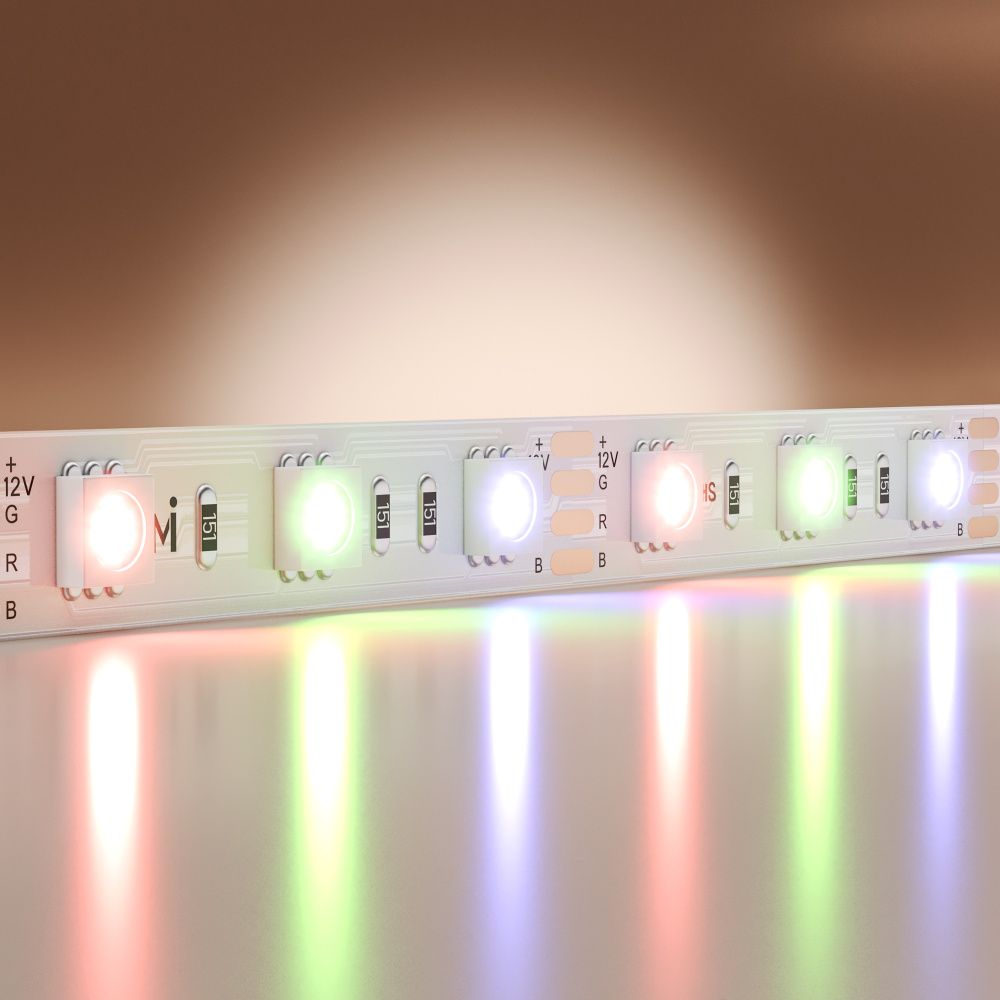 Светодиодная лента Base 12В 5050 14,4Вт/м RGB 5м IP 20 201195 Maytoni Technical, цена за метр, катушкой по 5 м