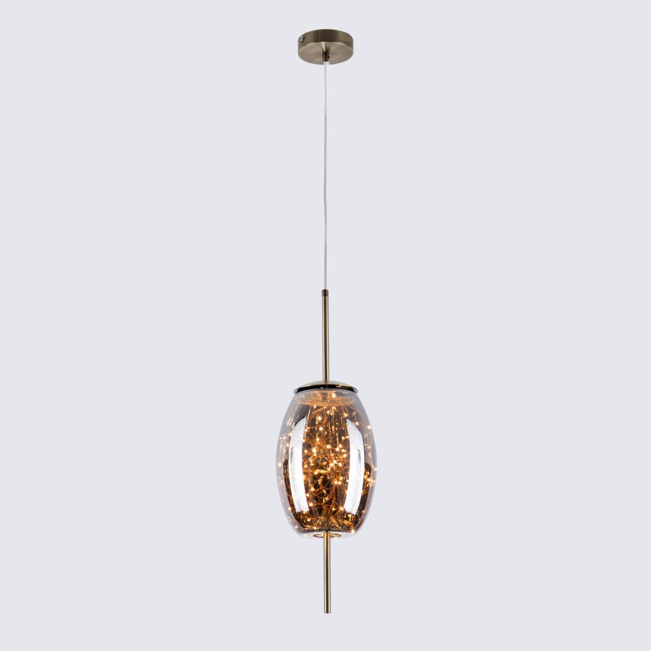 Подвесной светильник 18*18*160 см, LED 8W, 4000K, Бронза MODELUX ML.375.280