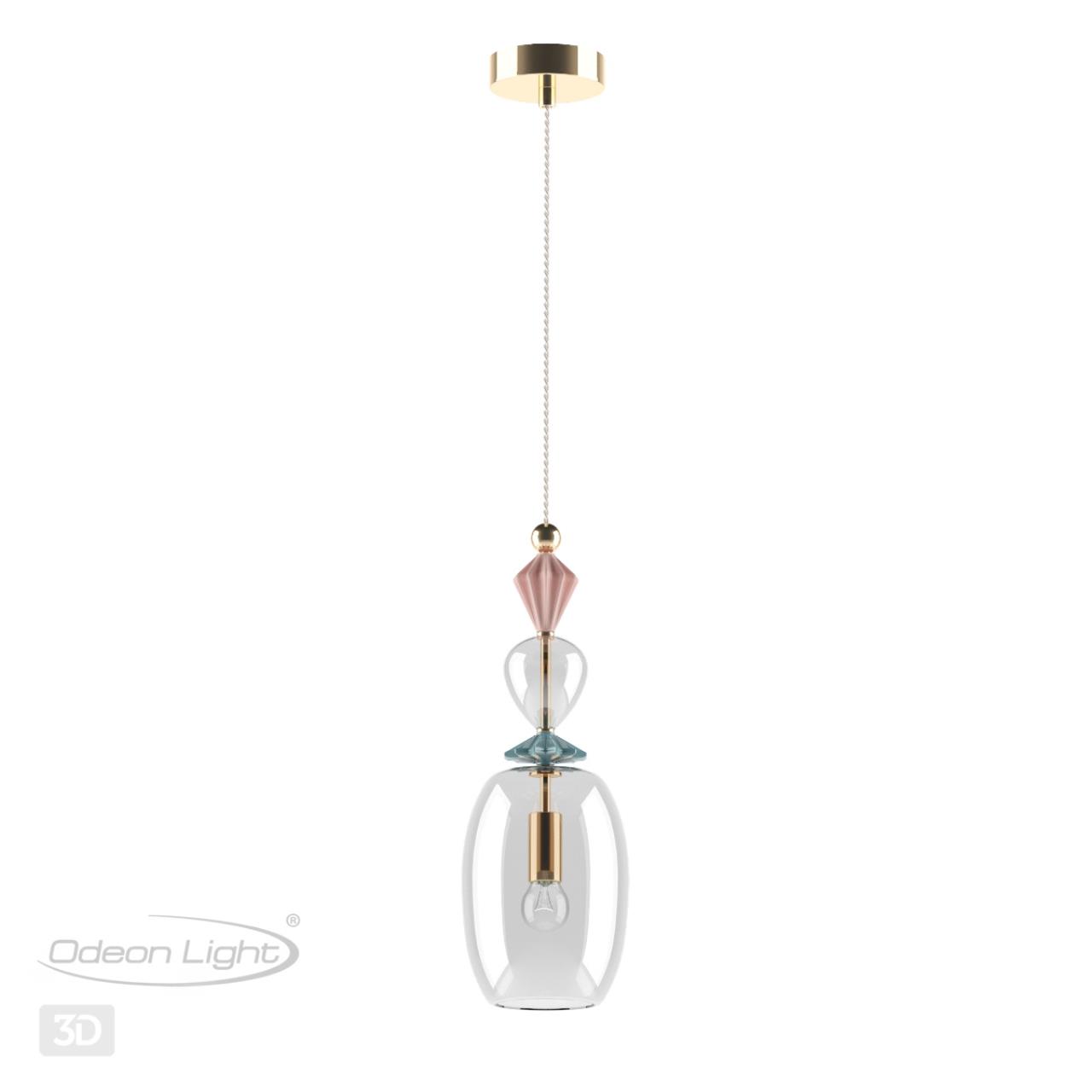 Подвесной светильник диаметр 14 см Odeon Light Bizet 4855/1B Золото