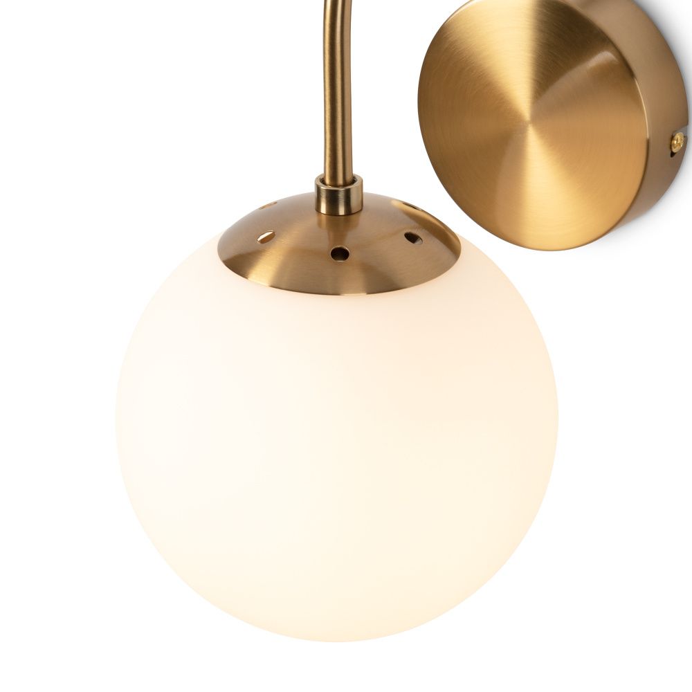 Бра 23*15*-29 см, 1*E14*40W, Freya  FR2065WL-01BS, Латунь