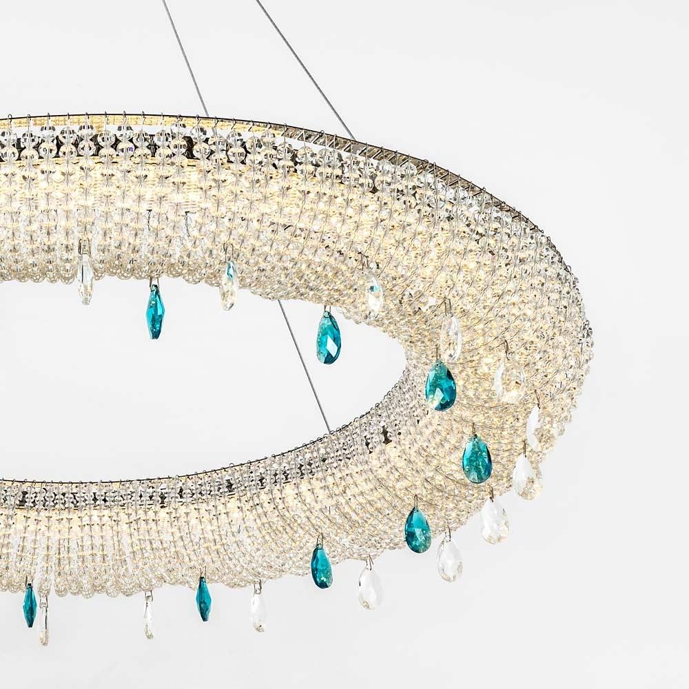 Подвесная люстра 80*80*110 см, LED 65W, 3000 / 6000K, Хром MODELUX ML.2306.800