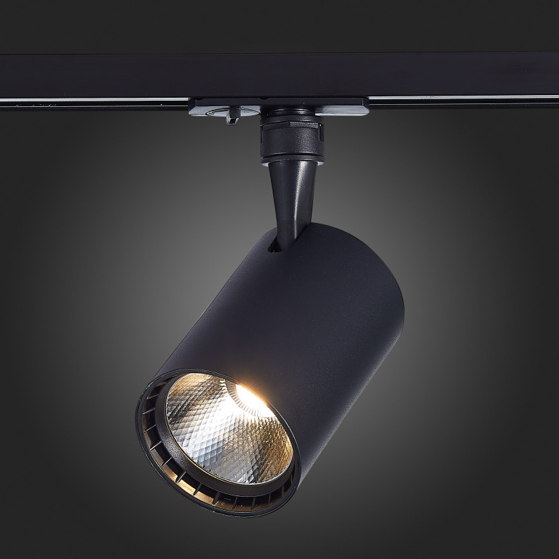Трековый светильник 14*9 см, 30W, 4000K ST LUCE ST351.446.30.36 Матовый черный