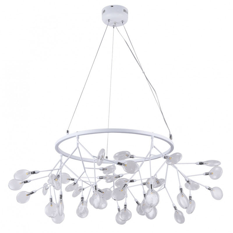 Светильник подвесной 105 см, Crystal Lux EVITA SP45 D WHITE/TRANSPARENT Белый