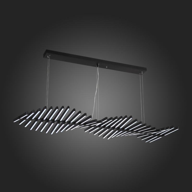 Люстра подвесная 145*47 см, 150W 3000-6000K ST LUCE PICODI SLD001.403.30 Черный