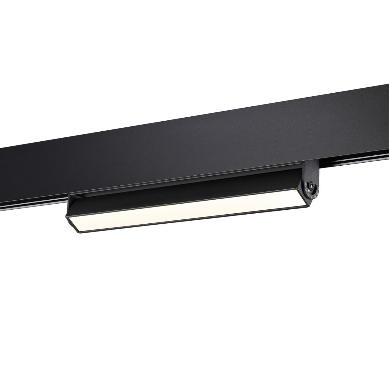 Трековый светильник для низковольтного шинопровода LED Novotech Flum 358539, 12W LED, 4000K, черный