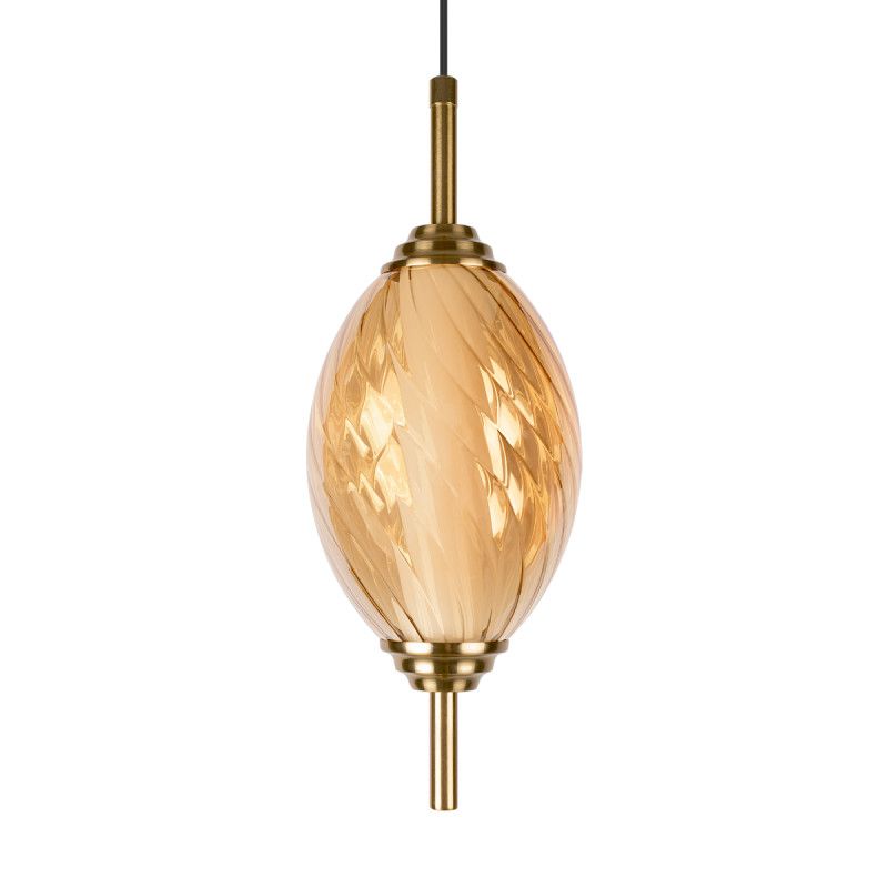 Подвесной светильник *12*-27,5 см, 1*LED*30W, 4000K, LOFT IT Helix 10421/A Amber, бронзовый