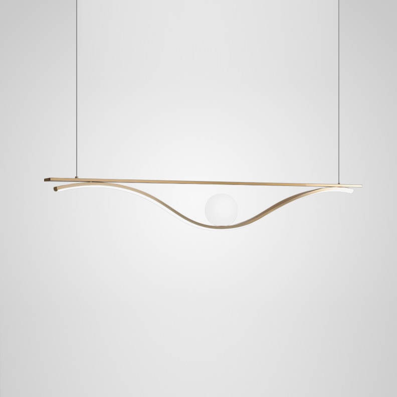 Светильник DZN-50950 БРОНЗА  D1500*150/H1500/1*G9 + 1*LED/4000K 24-08