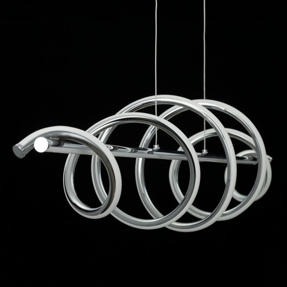 Подвесная люстра 120 см, 60W, 4000K, Citilux Джемини CL229061, хром