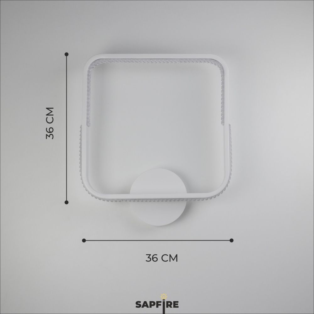 Светильник настенный SAPFIR SPF-4841 WHITE/БЕЛЫЙ D360/H70/1/LED/2*21W без ПДУ TERRA 22-10