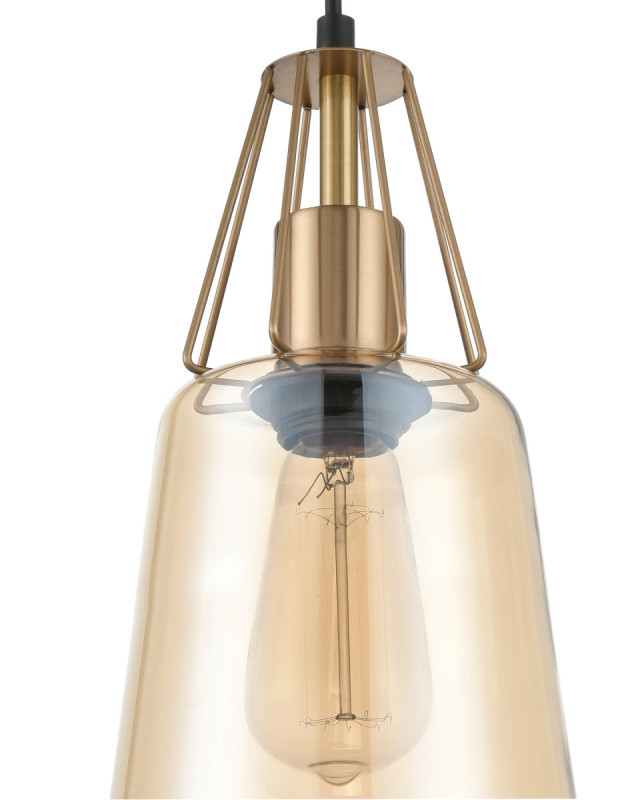 Подвесной светильник  16*154 см, 1*E27 черный, латунь Vele Luce Roberto VL5552P11