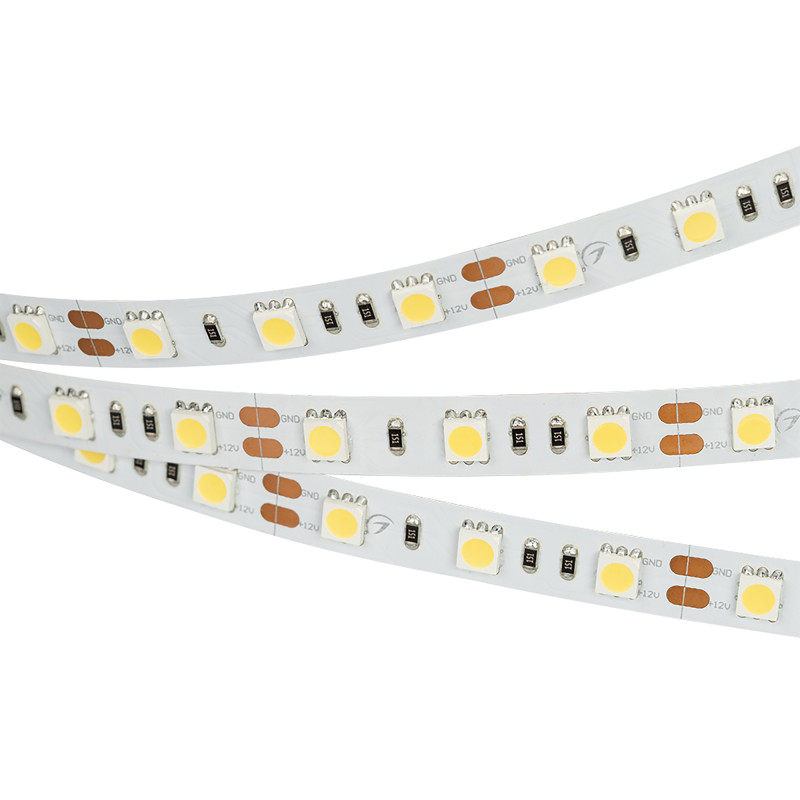 Лента RT 2-5000 12V Warm3000 2x (5060, 300 LED, LUX) (Arlight, 14.4 Вт/м, IP20) 028583. Цена указана за 5 метров. Продается кратно 5 метрам.