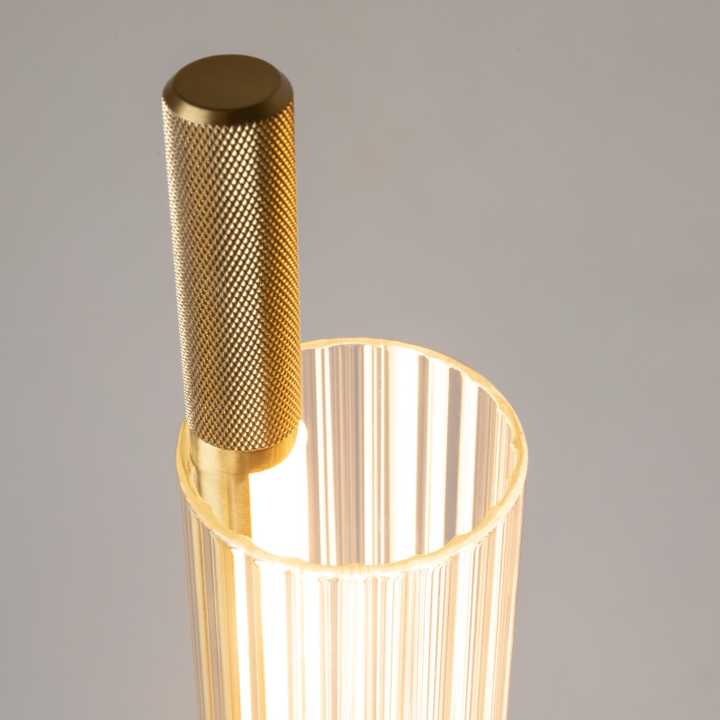 Настольная лампа 15*15*50 см, LED, 3000К, Maytoni Loom MOD258TL-L8BS3K латунный