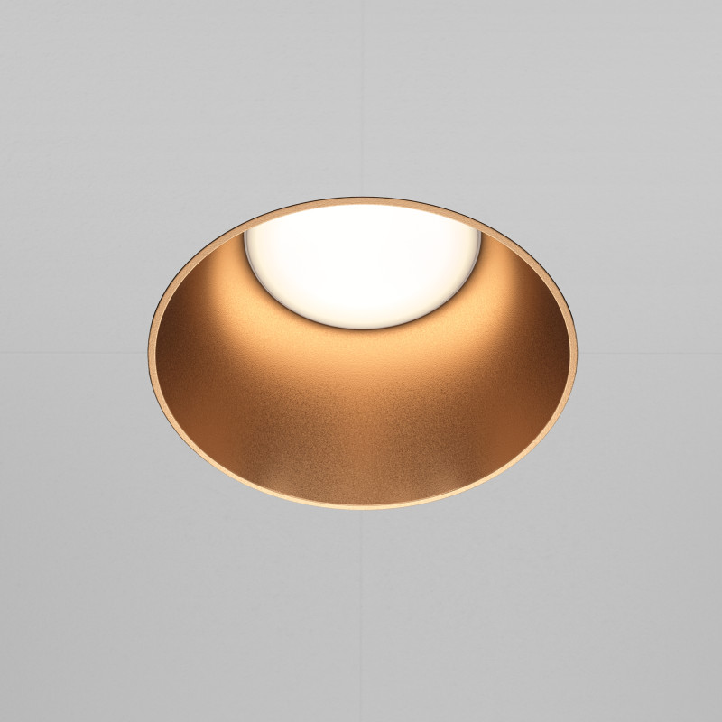 Светильник 14 см, Maytoni Downlight Share DL051-01-GU10-RD-WMG, золото