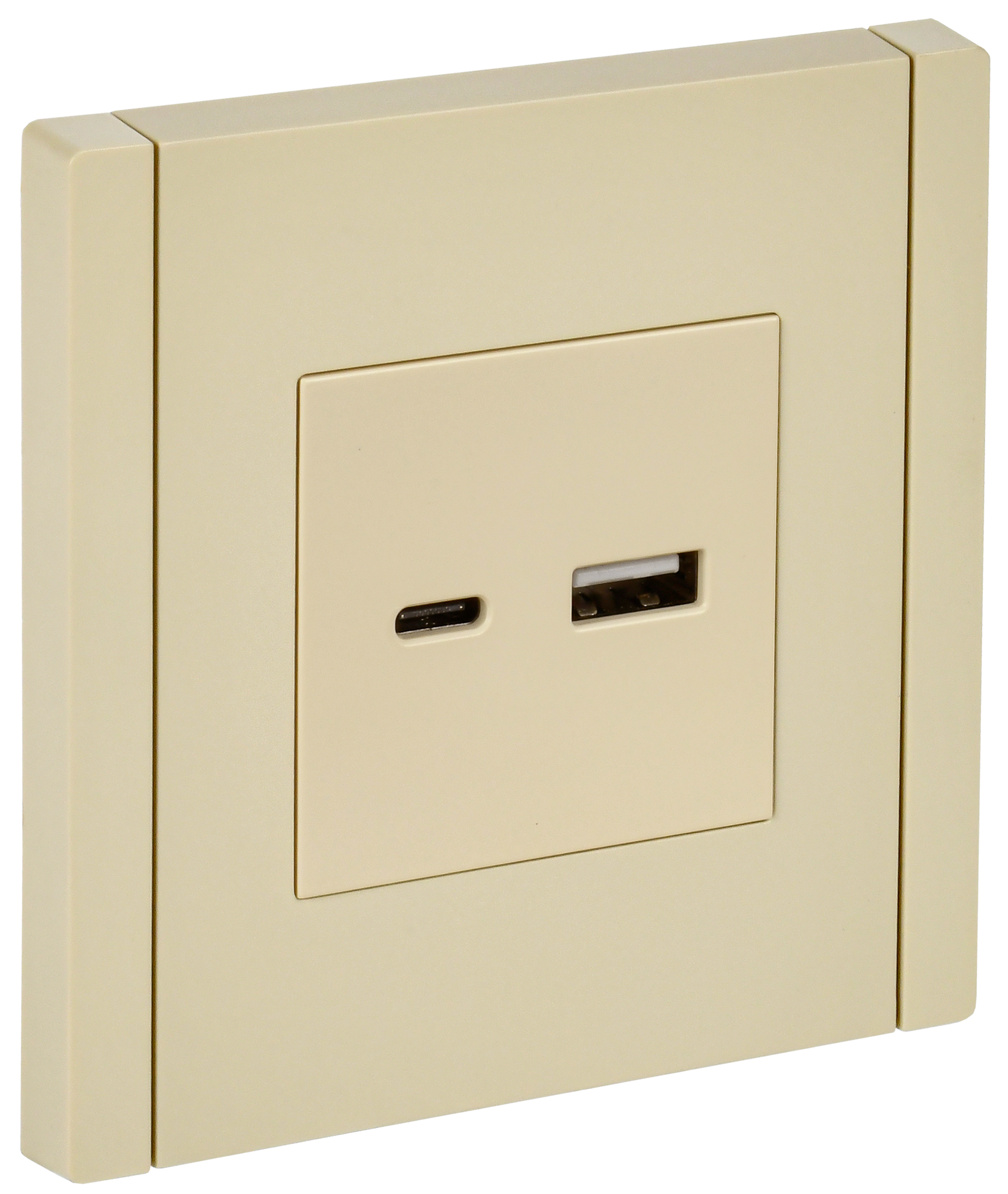Розетка USB A+C 18Вт FP451 ваниль IEK FORTE&PIANO, FP-U22-018-K10