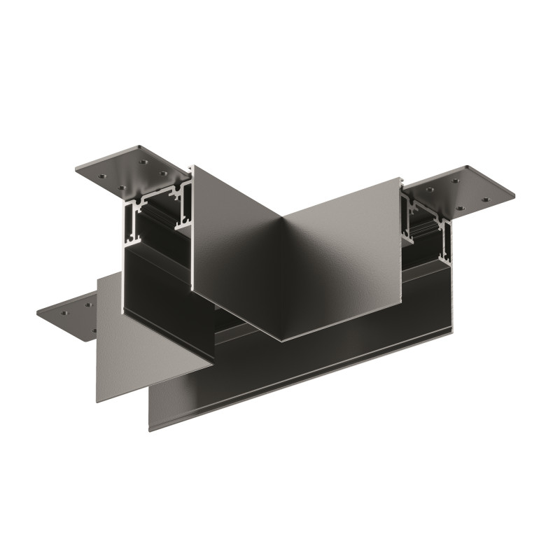 Коннектор Т-образный накладной Maytoni Technical Magnetic track system Gravity TRA010CT-41B черный