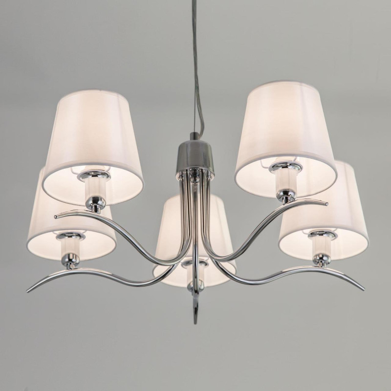 Подвесная люстра Citilux Эмма CL439151, диаметр 58 см, хром